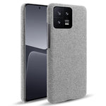 For Xiaomi 13 5G Non-slip Protective Smartphone Case Solid Color Hard PC Cloth Texture Phone Cover