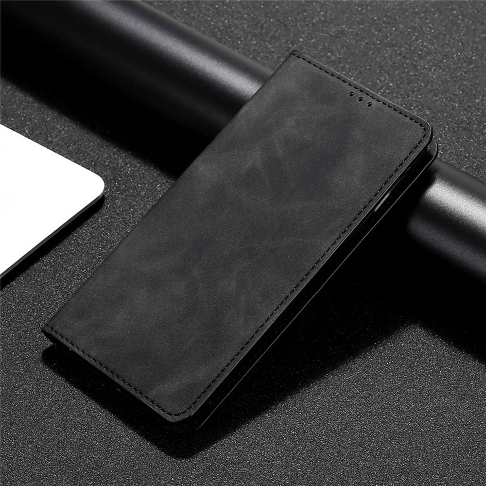Xiaomi 13 Pro 5G magnetisk flip-mobilcover af hudvenligt PU-læder + TPU med kortholder og stativ