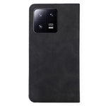 Xiaomi 13 Pro 5G magnetisk flip-mobilcover af hudvenligt PU-læder + TPU med kortholder og stativ