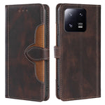 For Xiaomi 13 Pro 5G Cell Phone Cover Straw Hat Pattern PU Leather Phone Case Skin-touch Feeling Scratch-resistant Stand Wallet