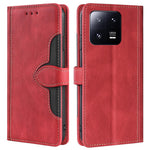 For Xiaomi 13 Pro 5G Cell Phone Cover Straw Hat Pattern PU Leather Phone Case Skin-touch Feeling Scratch-resistant Stand Wallet
