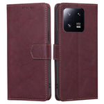 For Xiaomi 13 Pro 5G PU Leather Stand Wallet Shockproof RFID Blocking Phone Cover Cowhide Texture Phone Case