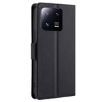 Xiaomi 13 Pro 5G Ultratunt Mobilskal Hopfällbart Stativ PU Läder Korthållare Skyddande mobilfodral Skal