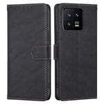 For Xiaomi 13 5G Anti-Scratch PU Leather Stand Wallet RFID Blocking Phone Cover Cowhide Texture Shockproof Phone Case
