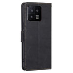 For Xiaomi 13 5G Anti-Scratch PU Leather Stand Wallet RFID Blocking Phone Cover Cowhide Texture Shockproof Phone Case