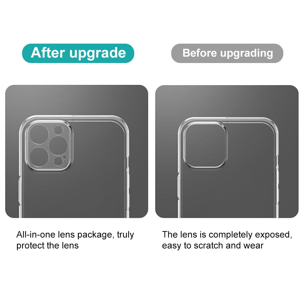 NORTHJO For iPhone 12 Pro 6.1 inch 2-in-1 Shockproof TPU Phone Case + Anti-scratch Ultra Clear Tempered Glass Screen Protector