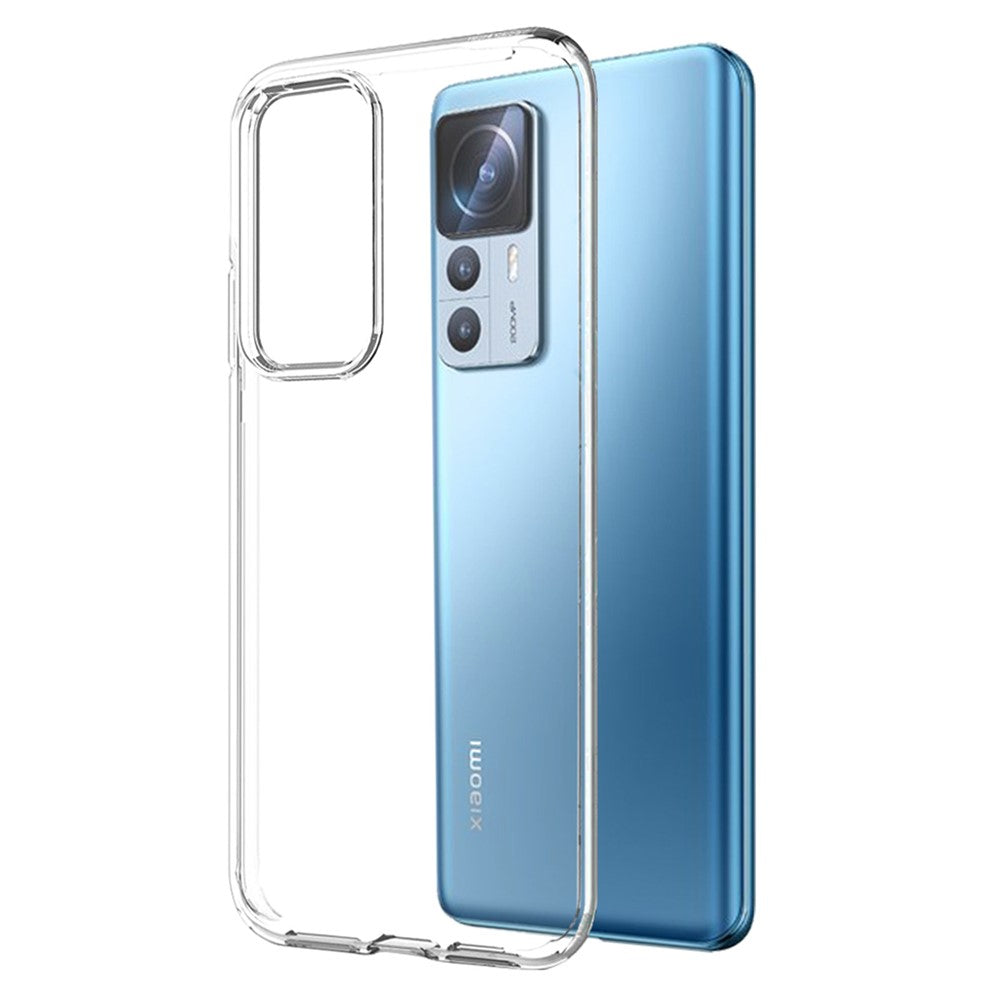 NORTHJO For Xiaomi 12T Pro 5G 2-in-1 Shockproof Soft TPU Protective Phone Back Cover + Ultra Clear Tempered Glass Screen Protector