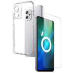NORTHJO För Xiaomi Redmi Note 11T Pro 5G / Note 11T Pro+ 5G / Note 12T Pro 5G / Poco X4 GT 5G / Redmi K50i 5G 2-i-1 Fallskyddande Mjukt TPU Baksida + Reptåligt Skärmskydd i Härdat Glas