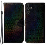 Til Samsung Galaxy A54 5G PU Læder Dazzling Flower Pattern Stødsikkert Pung Etui Stativ Magnetisk Lukning Flip Telefoncover med Rem