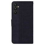 For Samsung Galaxy A54 5G Wrist Strap Phone Shell Imprinted Geometry Pattern Phone Case PU Leather Magnetic Closure Stand Wallet