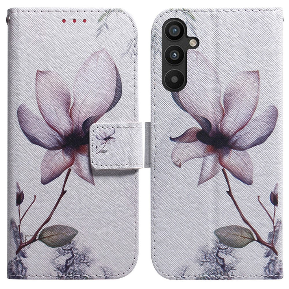 For Samsung Galaxy A34 5G Pattern Printing Phone Case Wallet Stand PU Leather Flip Cover