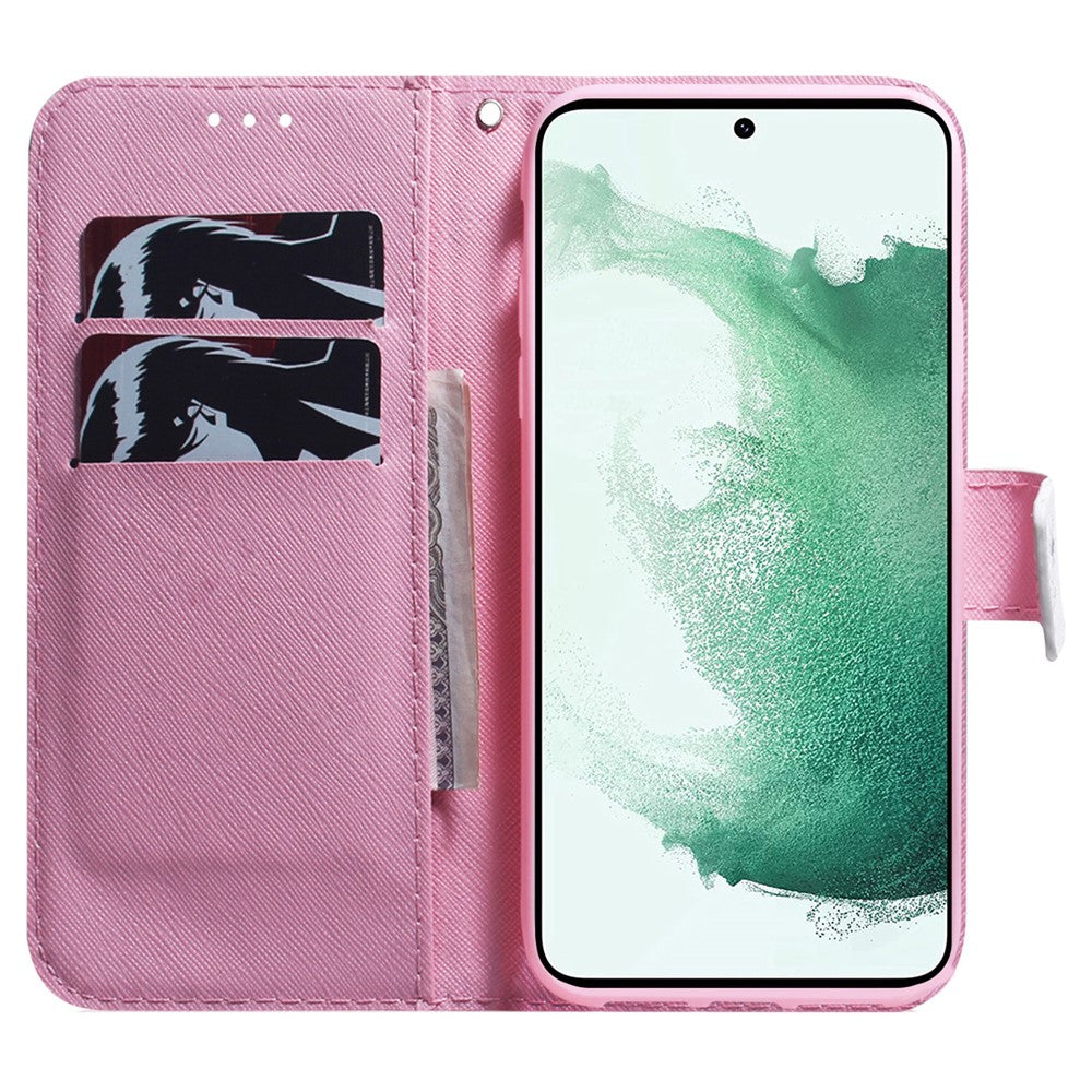 For Samsung Galaxy A34 5G Pattern Printing Phone Case Wallet Stand PU Leather Flip Cover