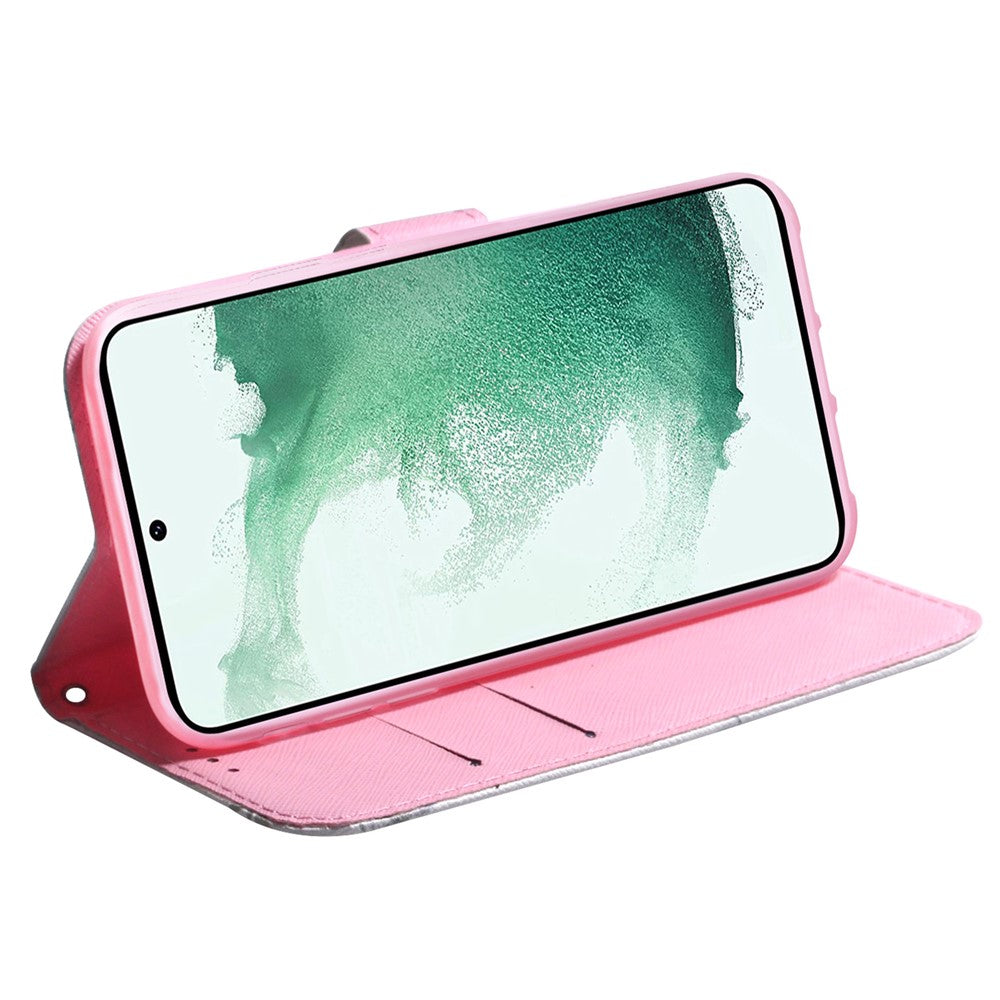 For Samsung Galaxy A34 5G Pattern Printing Phone Case Wallet Stand PU Leather Flip Cover
