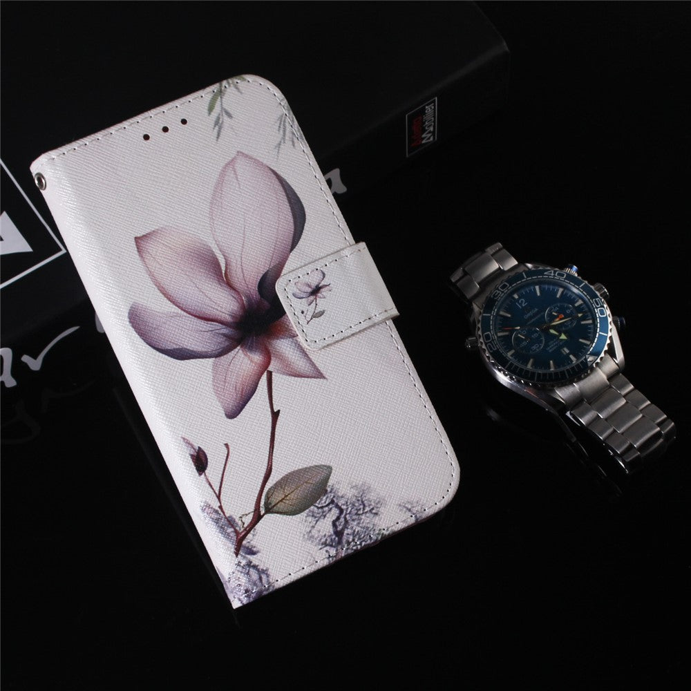 For Samsung Galaxy A34 5G Pattern Printing Phone Case Wallet Stand PU Leather Flip Cover