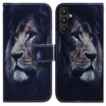 For Samsung Galaxy A34 5G Pattern Printing Phone Case Wallet Stand PU Leather Flip Cover