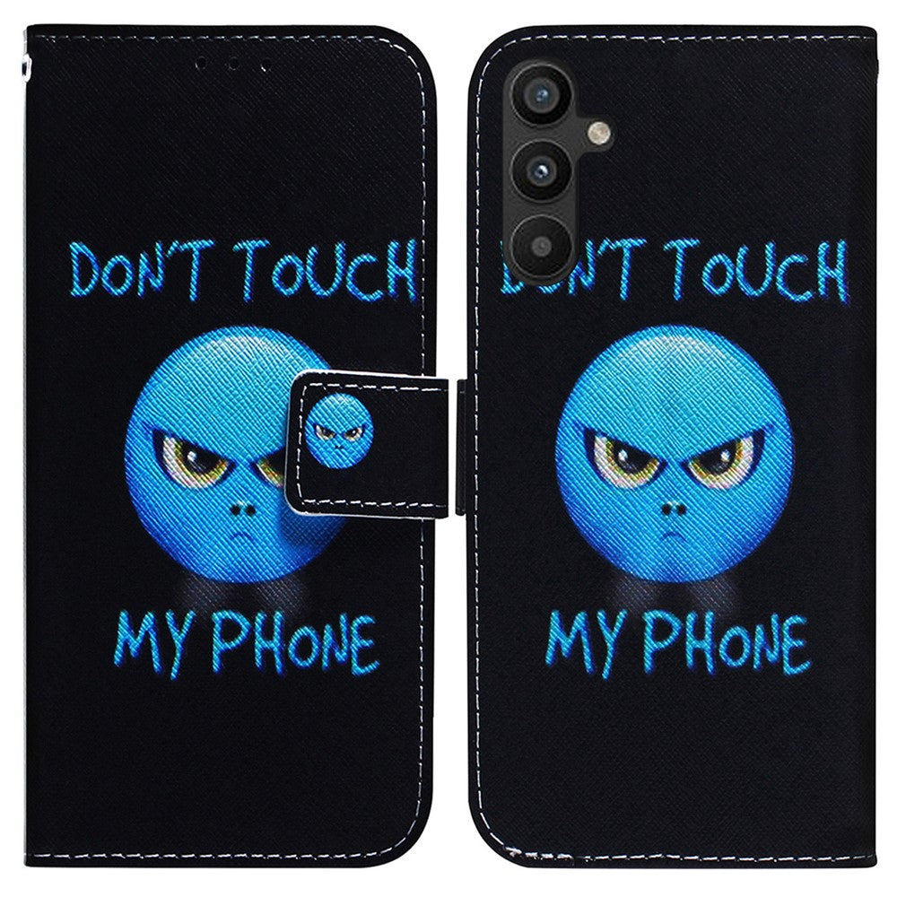 For Samsung Galaxy A34 5G Pattern Printing Phone Case Wallet Stand PU Leather Flip Cover