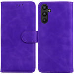 For Samsung Galaxy A54 5G Fingerprint-Proof Solid Color PU Leather Wallet Case Shockproof Phone Stand Cover