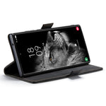 AUTSPACE A01-serien til Samsung Galaxy S23 Ultra RFID-blokerende telefoncover Flip Læder Stand Pung Fuld Beskyttelse Retro Tekstur Mat Telefoncover
