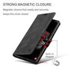 AUTSPACE A01-serien til Samsung Galaxy S23 Ultra RFID-blokerende telefoncover Flip Læder Stand Pung Fuld Beskyttelse Retro Tekstur Mat Telefoncover