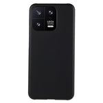 For Xiaomi 13 5G Rubberized Glossy Surface Minimalist Case Hard PC Shockproof Protective Phone Cover