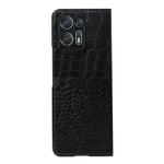For Oppo Find N2 5G Crocodile Texture Folding Phone Case Genuine Cowhide Leather Coated PC+TPU Anti-Scratch Cover