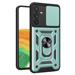 For Samsung Galaxy A34 5G Shockproof TPU+PC Case Ring Kickstand Slide Camera Protector Anti-Scratch Back Cover