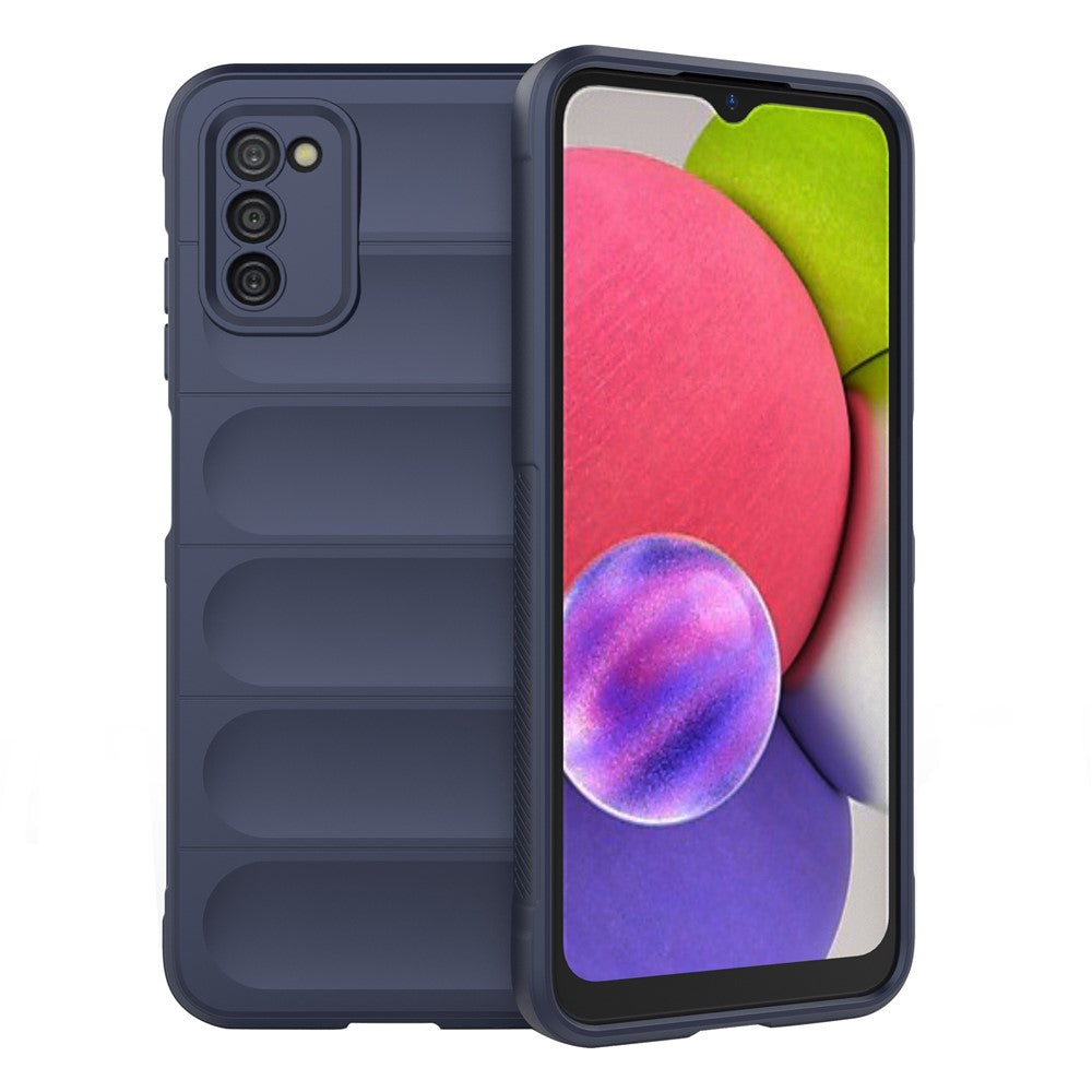 For Samsung Galaxy A03s (164.2mm) Flexible TPU Phone Case Rugged Back Scratch-Resistant Cover