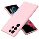 For Samsung Galaxy S23 Ultra Rubberized Soft TPU Cover Fiber Lining Cushion Protection 2.2mm Thickness Phone Case