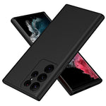 For Samsung Galaxy S23 Ultra Rubberized Soft TPU Cover Fiber Lining Cushion Protection 2.2mm Thickness Phone Case