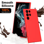 For Samsung Galaxy S23 Ultra Rubberized Soft TPU Cover Fiber Lining Cushion Protection 2.2mm Thickness Phone Case