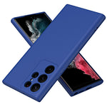 For Samsung Galaxy S23 Ultra Rubberized Soft TPU Cover Fiber Lining Cushion Protection 2.2mm Thickness Phone Case