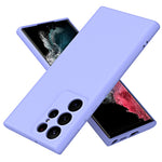 For Samsung Galaxy S23 Ultra Rubberized Soft TPU Cover Fiber Lining Cushion Protection 2.2mm Thickness Phone Case