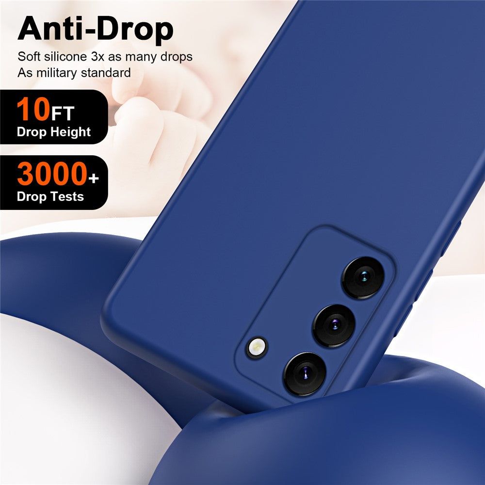 For Samsung Galaxy S23+ 2.2mm Thickness Drop-proof Phone Case Fiber Lining Rubberized Flexible TPU Protective Cover