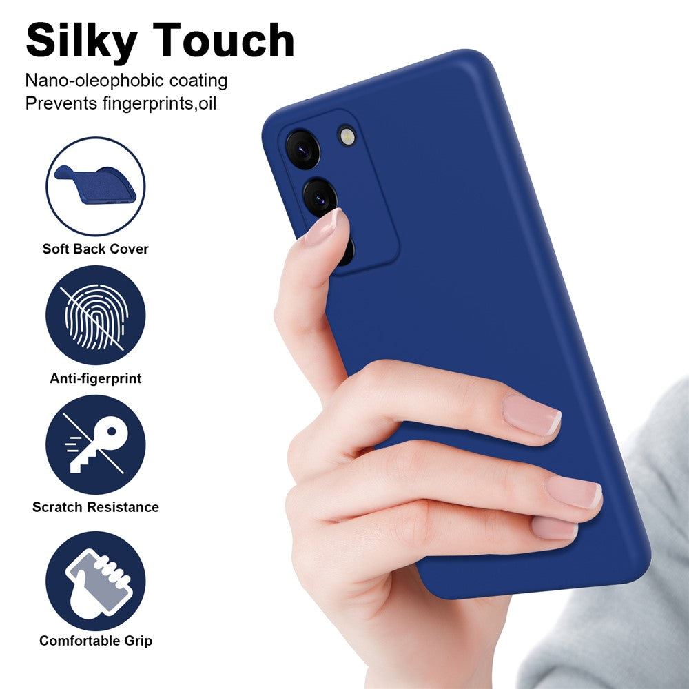 For Samsung Galaxy S23+ 2.2mm Thickness Drop-proof Phone Case Fiber Lining Rubberized Flexible TPU Protective Cover