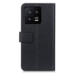 Stand Wallet Phone Case for Xiaomi 13 5G, Magnetic Clasp Textured PU Leather + TPU Full Protection Cover