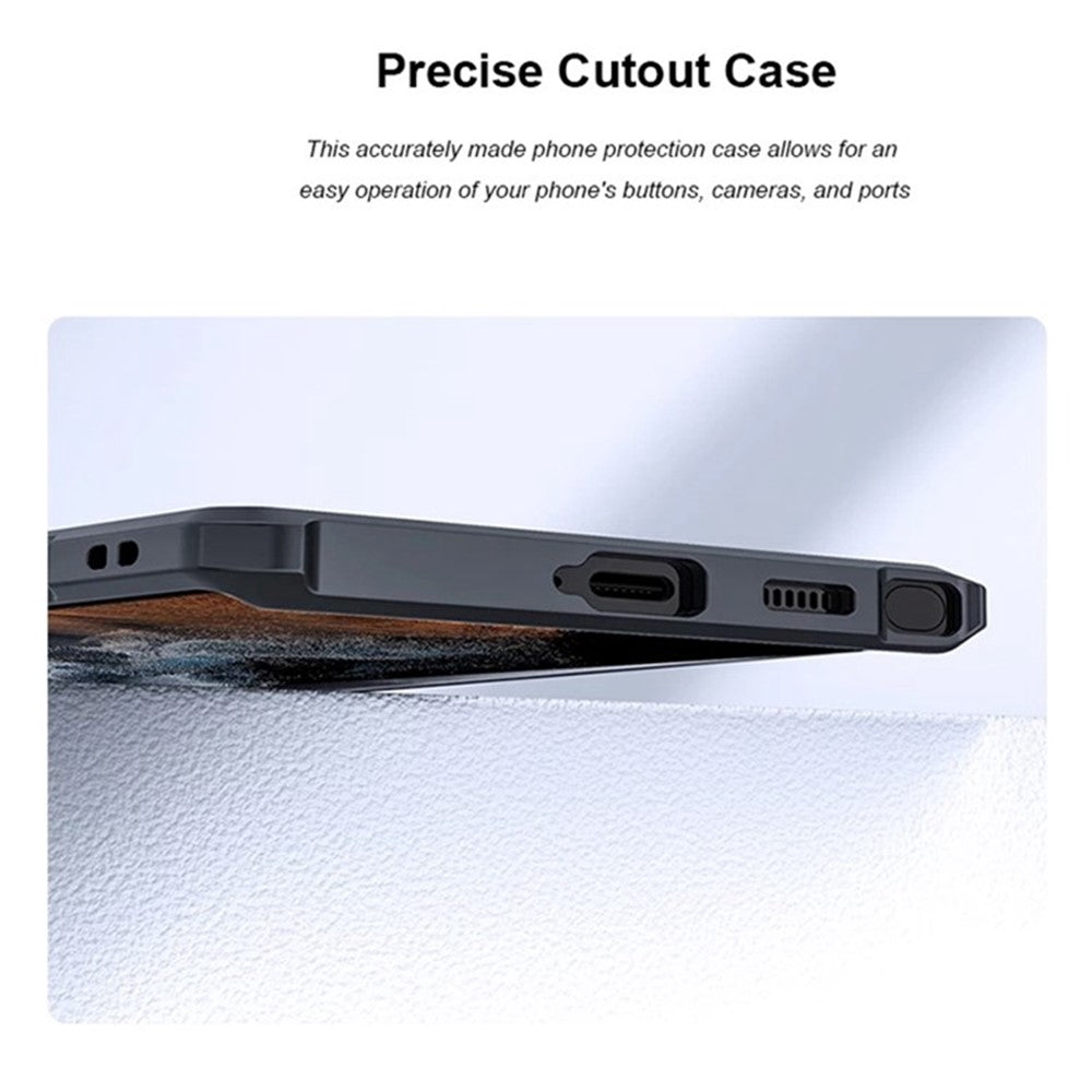 XUNDD stødsikkert cover til Samsung Galaxy S23 Ultra, akryl+TPU-cover