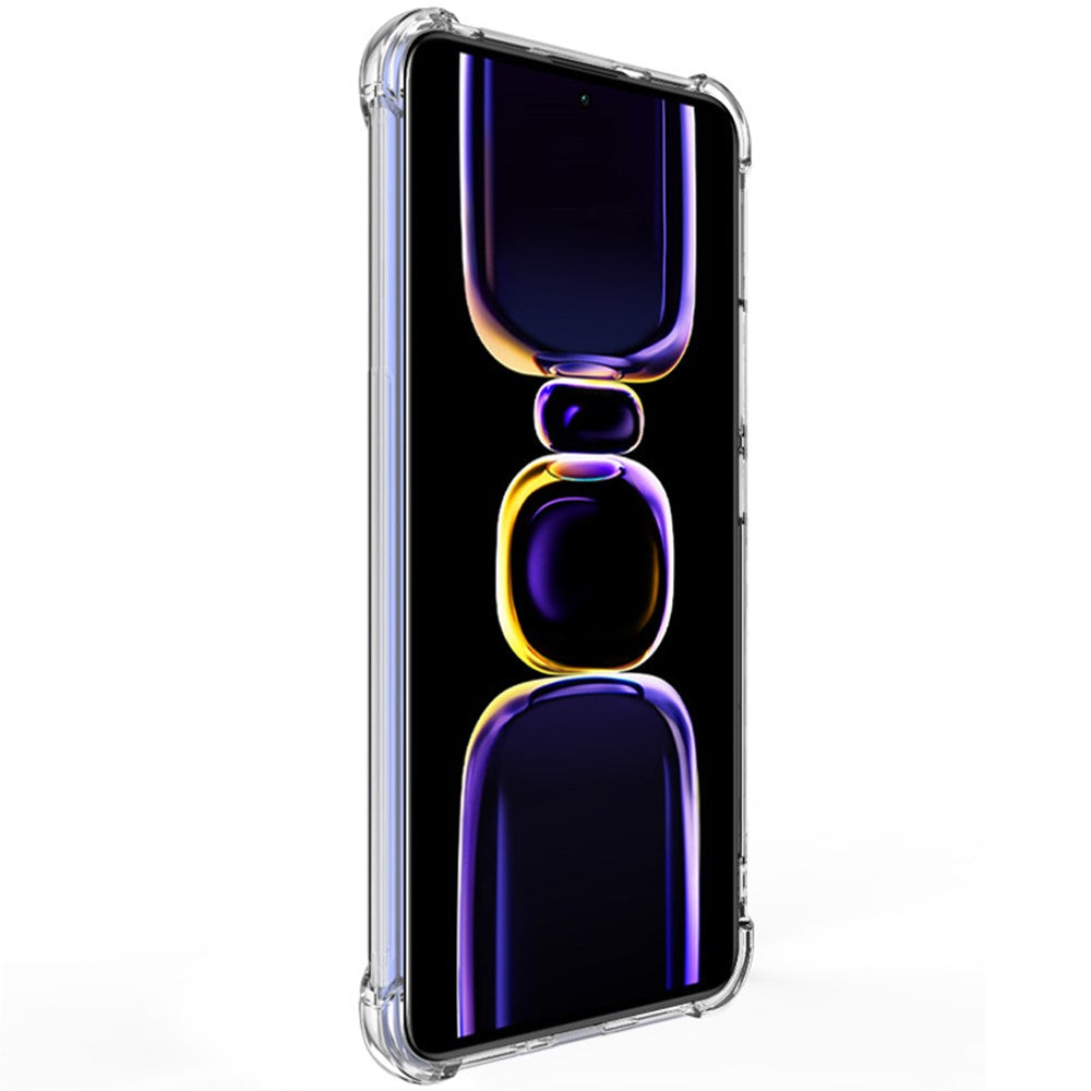 IMAK För Xiaomi Poco F5 Pro 5G / Redmi K60 Pro 5G / K60 5G Stötsäkert mobilskal Fyra Hörn Airbag Mjukt TPU Reptåligt Skal