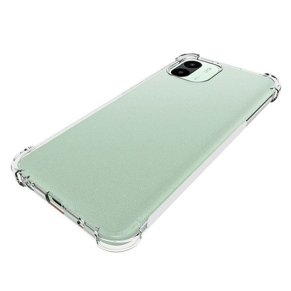 Xiaomi Redmi A1 4G / A2 4G Förstärkta hörnskyddande mobilskal mjukt TPU halkfritt transparent skal