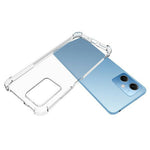 Xiaomi Redmi Note 12 5G (Global) / (Indien) / (Kina) / Poco X5 5G mobilcover med forstærkede hjørner, blød TPU, transparent, skridsikkert mobilcover