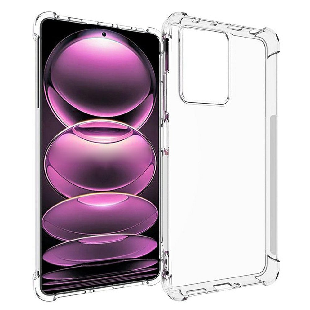 Xiaomi Redmi Note 12 Pro 5G / Note 12 Pro Speed 5G / Poco X5 Pro 5G Halkfritt Fallskyddsskal Genomskinligt TPU Förstärkta Hörn Stötsäkert mobilskal