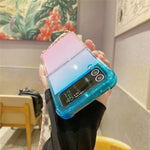 Til Samsung Galaxy Z Flip3 5G Cover Gradient Color TPU Telefoncover med Lanyard