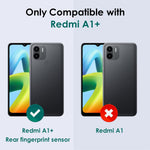 NORTHJO For Xiaomi Redmi A1+ 4G / A2+ 4G / Poco C50 4G 2-in-1 Design Anti-scratch Phone Case Soft Clear TPU Cover + Anti-fingerprint Tempered Glass Screen Protector