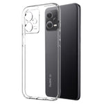 NORTHJO För Xiaomi Redmi Note 12 Pro 5G 2-i-1-design Stötsäkert TPU-mobilskal + Skärmskydd i Härdat Glas
