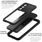 REDPEPPER DOT För Samsung Galaxy S23 IP68 Vattentätt mobilskal Transparent Mobilmobil Baksida [Stödjer Fingeravtryckslåsning]
