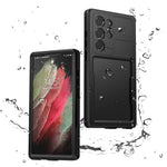 REDPEPPER DOT IP68-vandtæt mobilcover til Samsung Galaxy S23 Ultra, ridsefast, transparent mobilcover med bagside [understøtter fingeraftryksoplåsning]