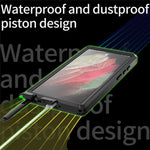 REDPEPPER DOT IP68-vandtæt mobilcover til Samsung Galaxy S23 Ultra, ridsefast, transparent mobilcover med bagside [understøtter fingeraftryksoplåsning]