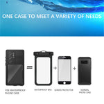 REDPEPPER DOT IP68-vandtæt mobilcover til Samsung Galaxy S23 Ultra, ridsefast, transparent mobilcover med bagside [understøtter fingeraftryksoplåsning]