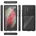 REDPEPPER DOT IP68-vandtæt mobilcover til Samsung Galaxy S23 Ultra, ridsefast, transparent mobilcover med bagside [understøtter fingeraftryksoplåsning]