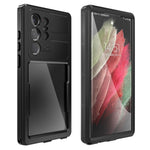 REDPEPPER DOT IP68-vandtæt mobilcover til Samsung Galaxy S23 Ultra, ridsefast, transparent mobilcover med bagside [understøtter fingeraftryksoplåsning]