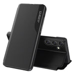 Til Samsung Galaxy A54 5G Telefoncover Klart View Window Anti-ridse Flip Læder Telefoncover med Stand